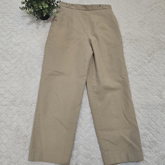 Talbots Pants - Talbots Tan Italian Fabric Vintage Wool Lined Pants, Size 6
